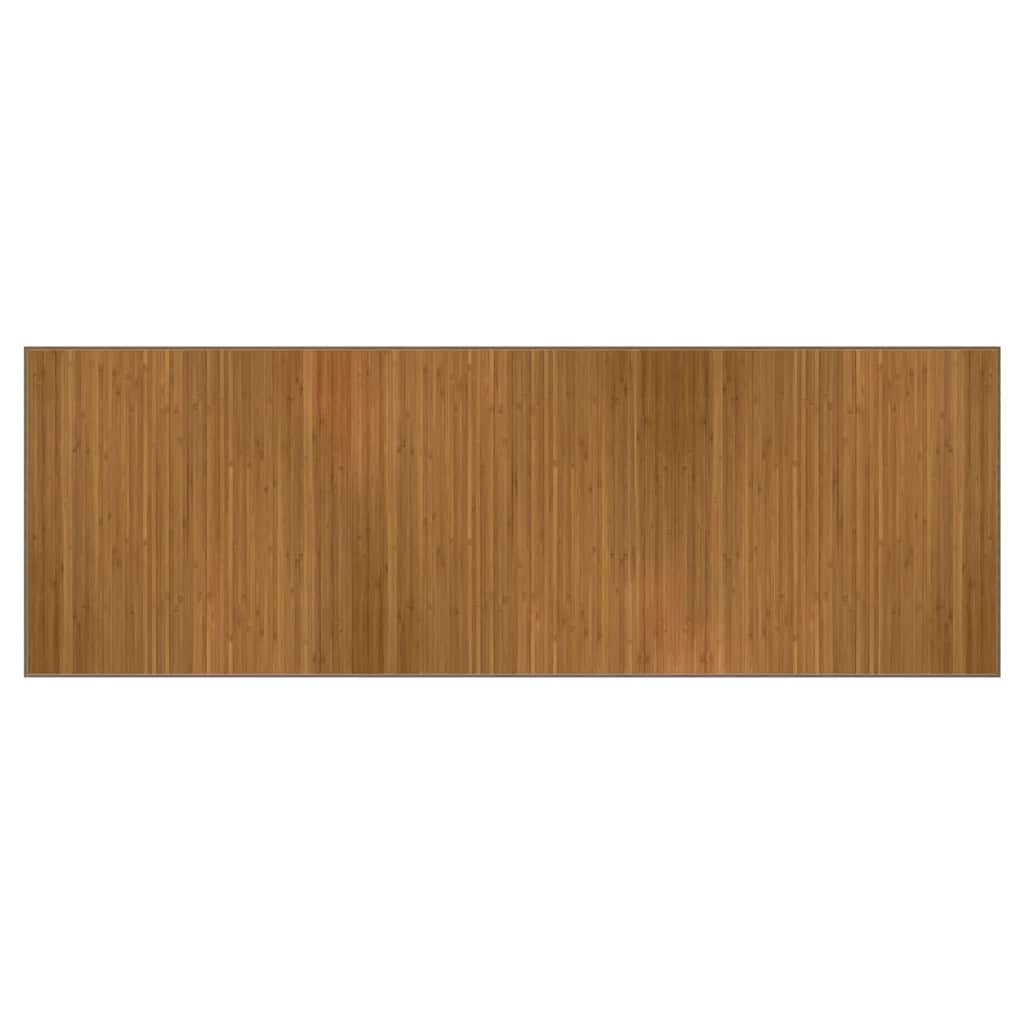 vidaXL Dywan prostokątny, brązowy, 100x300 cm, bambusowy