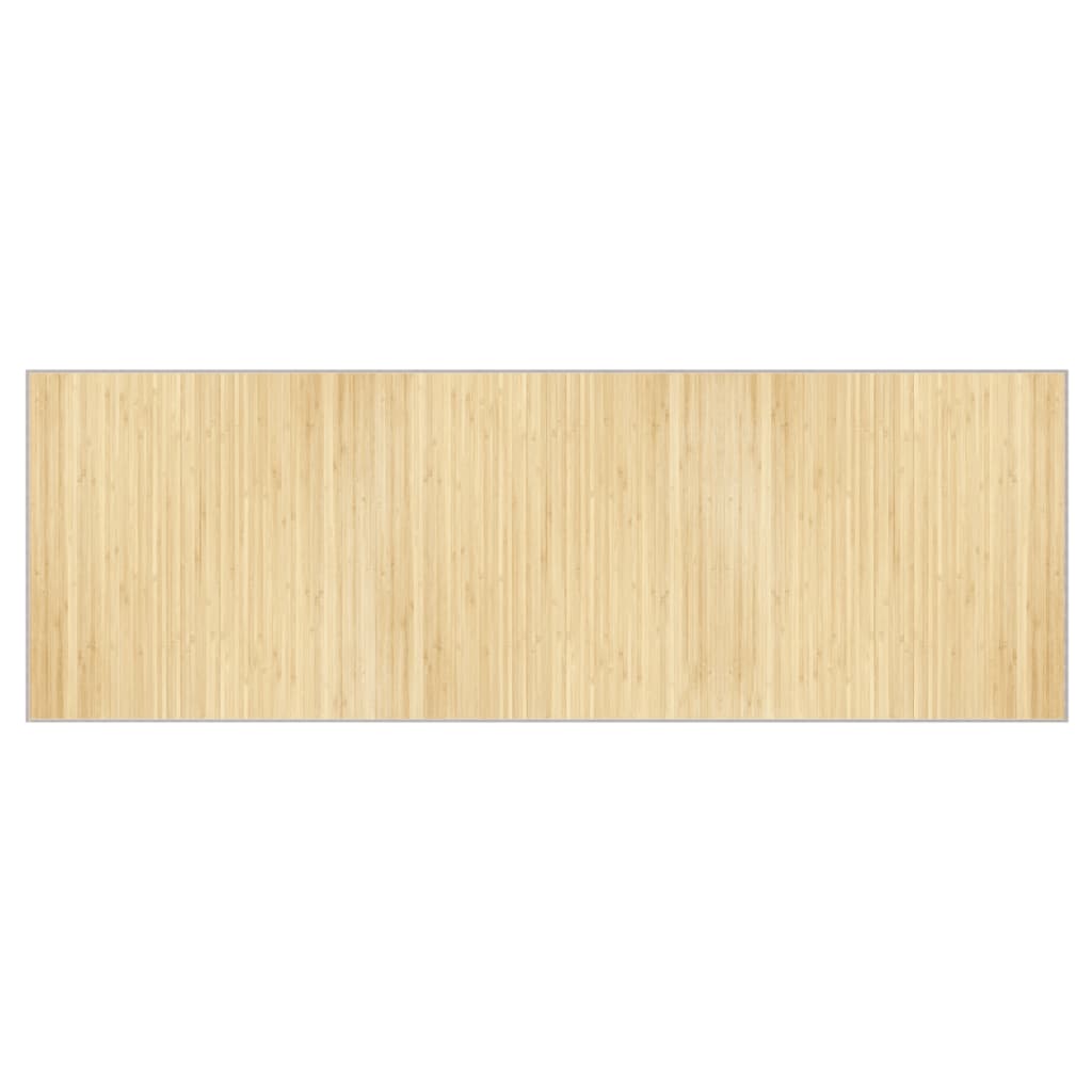 vidaXL Dywan prostokątny, jasny naturalny, 100x300 cm, bambusowy
