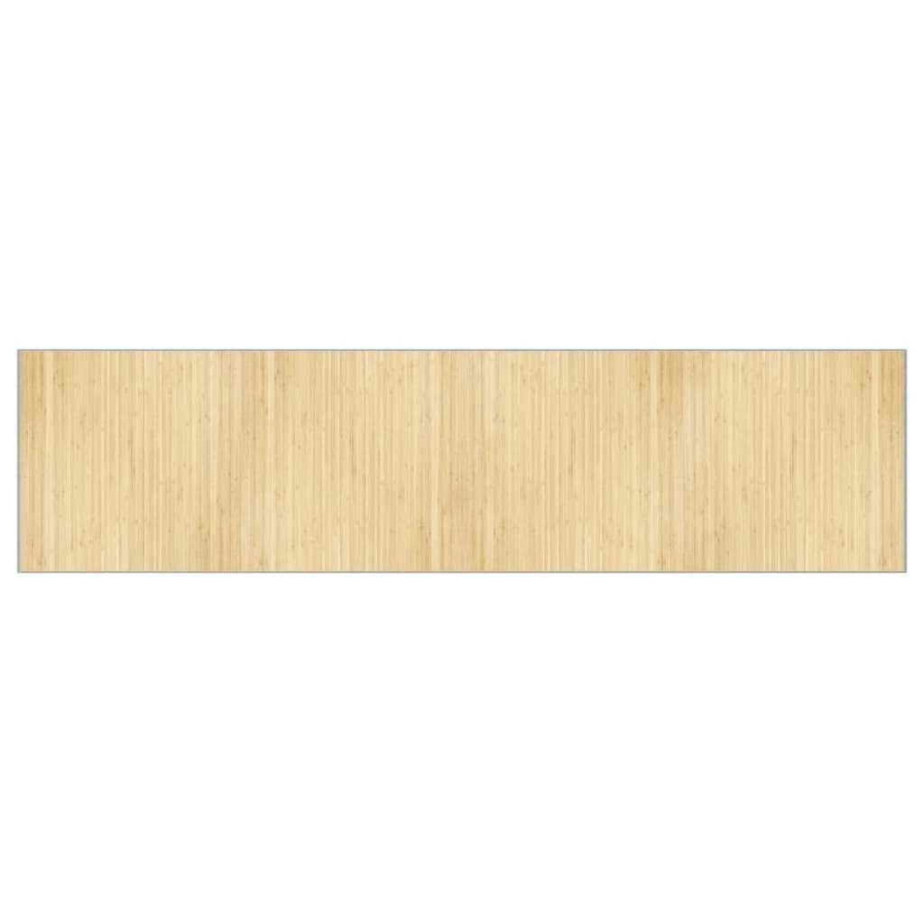vidaXL Dywan prostokątny, jasny naturalny, 100x400 cm, bambusowy