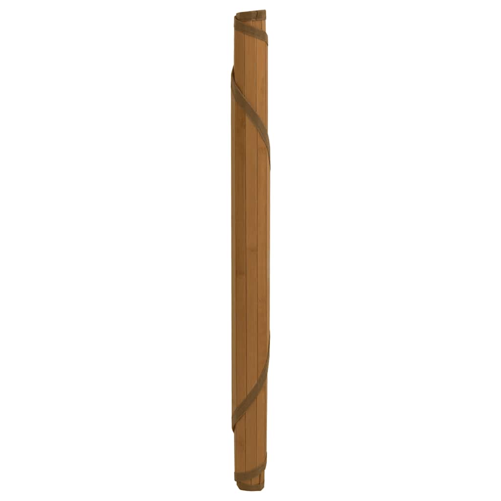 vidaXL Dywan okrągły, brązowy, 60 cm, bambusowy