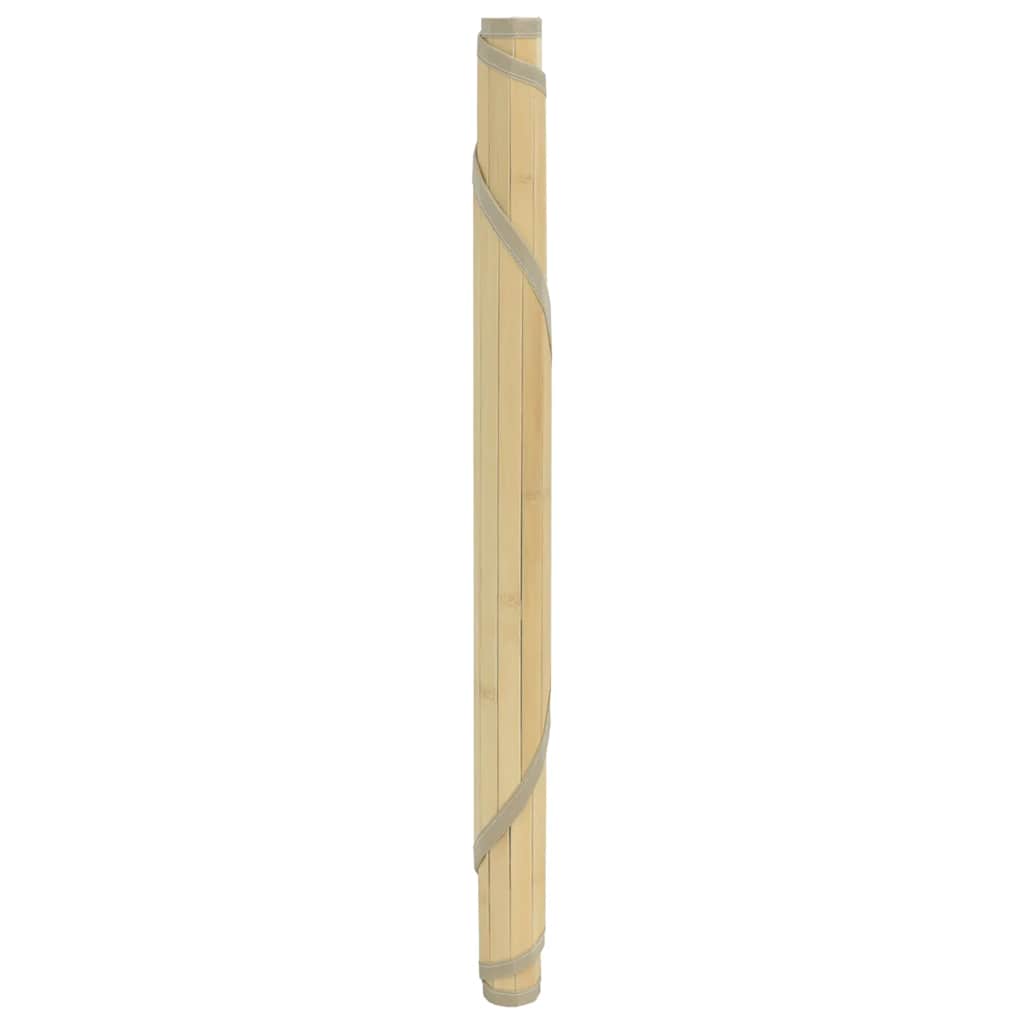 vidaXL Dywan okrągły, jasny naturalny, 60 cm, bambusowy