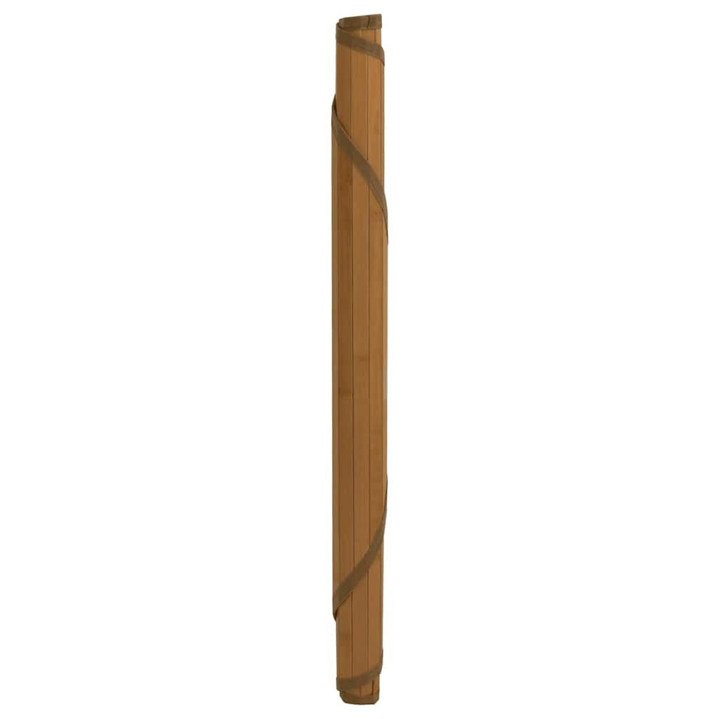 vidaXL Dywan okrągły, brązowy, 80 cm, bambusowy