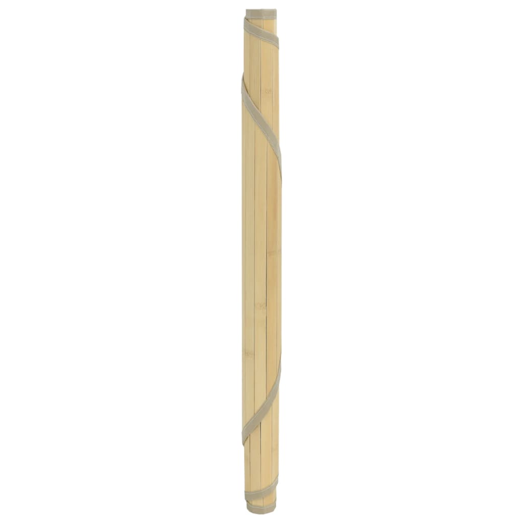 vidaXL Dywan okrągły, jasny naturalny, 80 cm, bambusowy