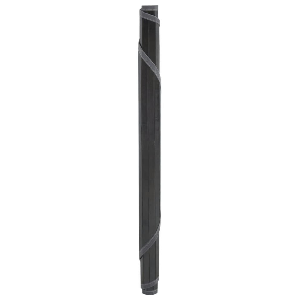 vidaXL Dywan okrągły, szary, 80 cm, bambusowy