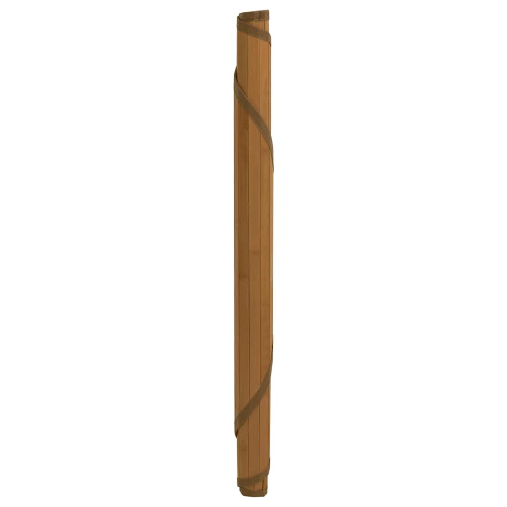 vidaXL Dywan okrągły, brązowy, 100 cm, bambusowy