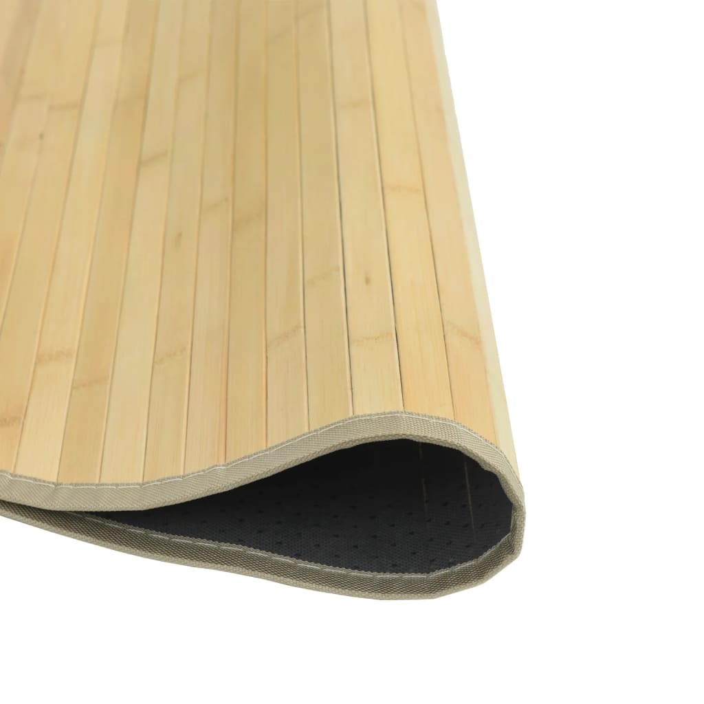 vidaXL Dywan okrągły, jasny naturalny, 100 cm, bambusowy