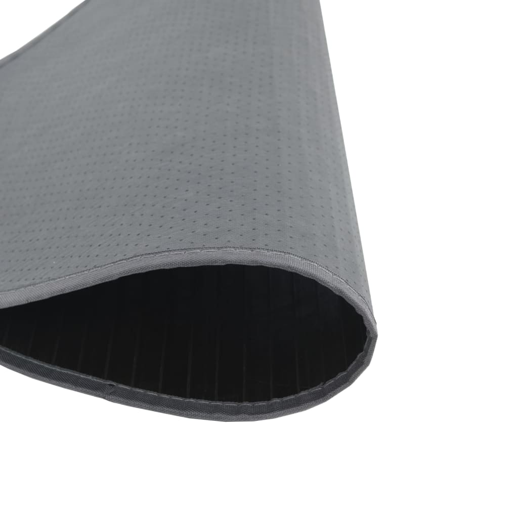 vidaXL Dywan okrągły, szary, 100 cm, bambusowy