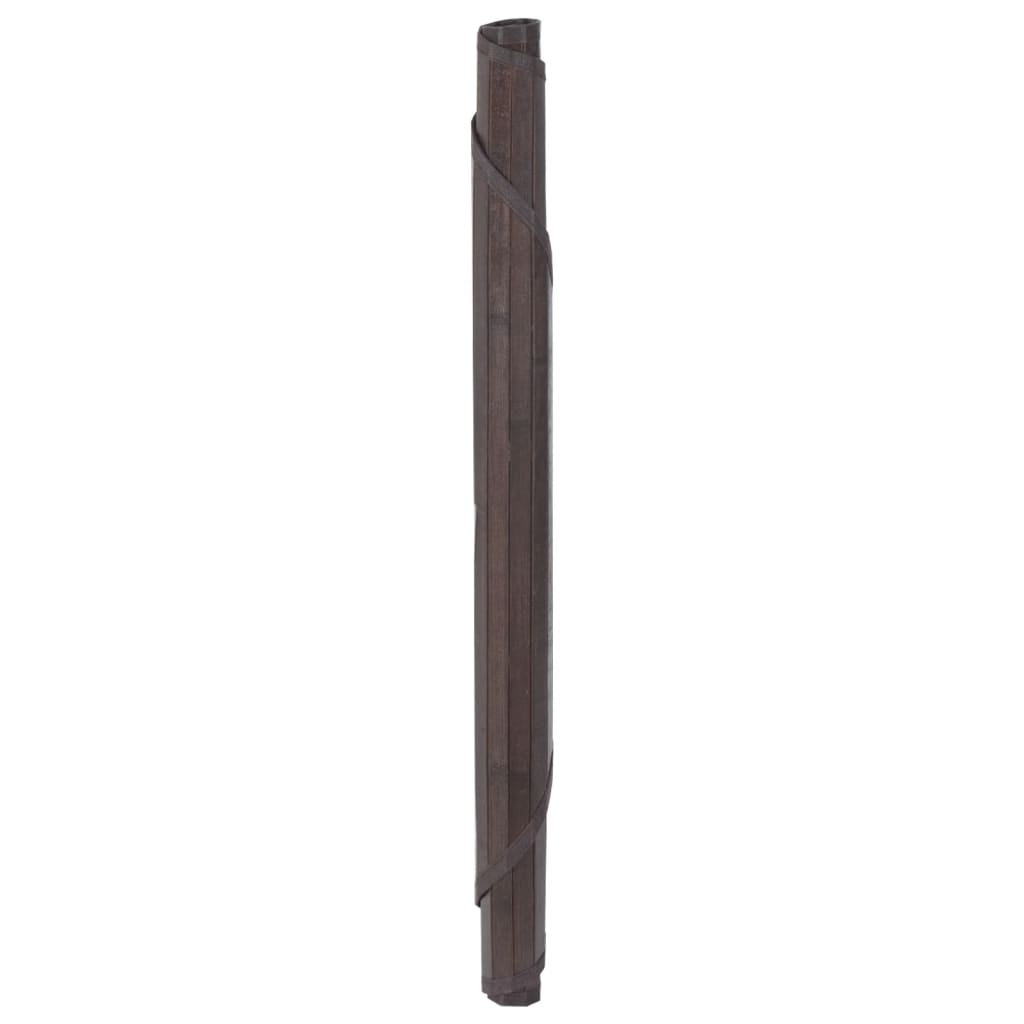 vidaXL Dywan okrągły, ciemnobrązowy, 100 cm, bambusowy