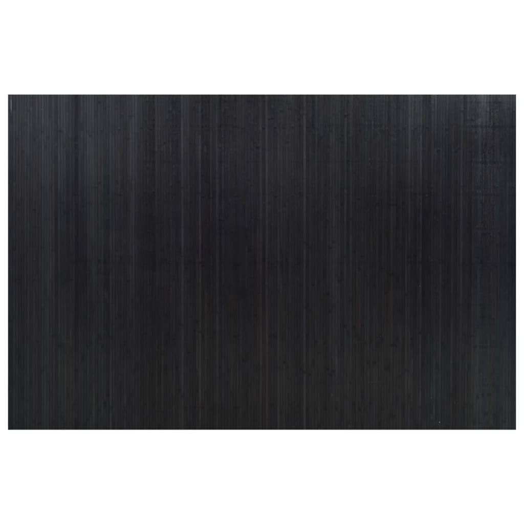 vidaXL Parawan, czarny, szerokość 250 cm, wysokość 165 cm, bambusowy