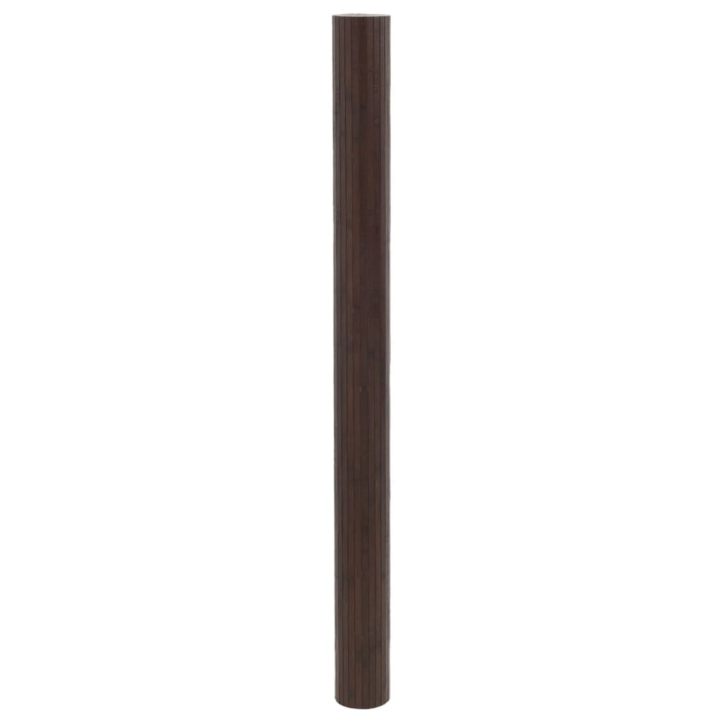 vidaXL Parawan, ciemnobrązowy, szerokość 400 cm, wysokość 165 cm, bambusowy