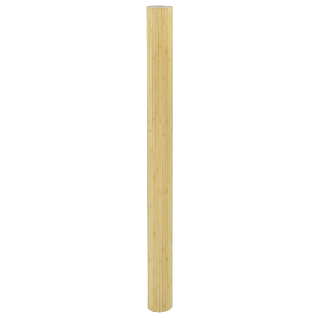 vidaXL Parawan, jasny naturalny, szerokość 600 cm, wysokość 165 cm, bambusowy