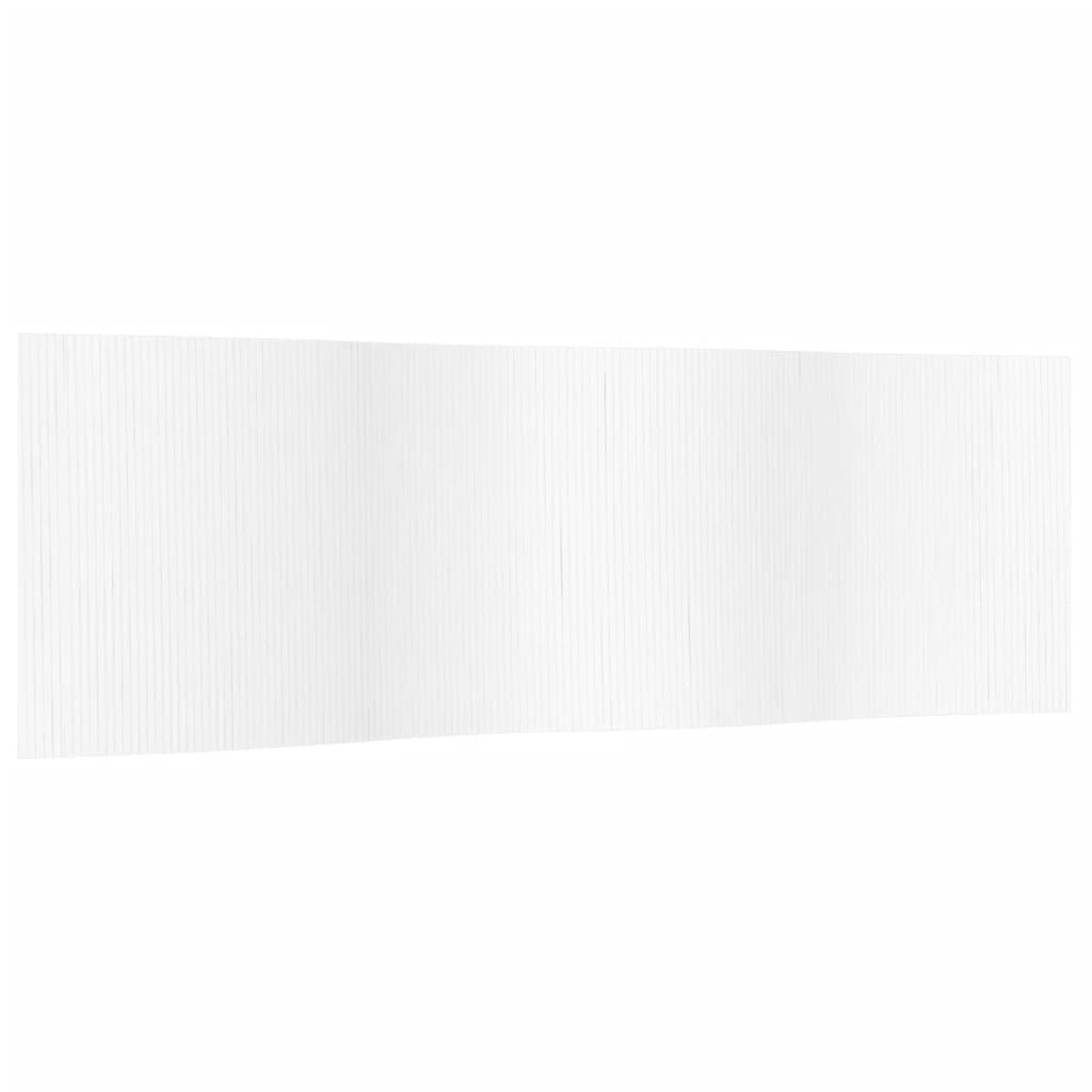 vidaXL Parawan, biały, szerokość 600 cm, wysokość 165 cm, bambusowy