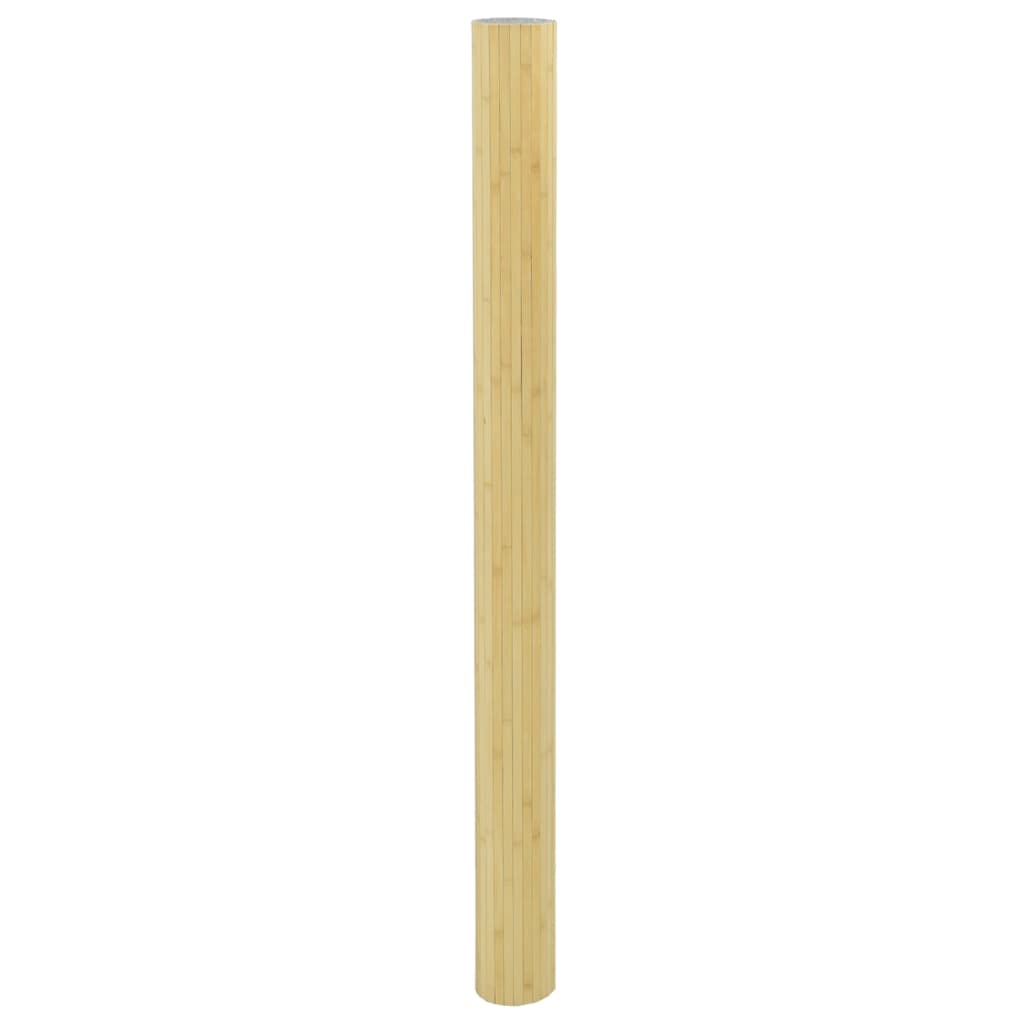 vidaXL Parawan, jasny naturalny, szerokość 800 cm, wysokość 165 cm, bambusowy
