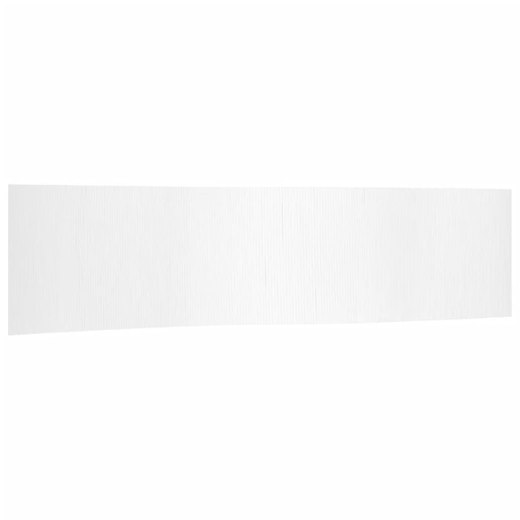 vidaXL Parawan, biały, szerokość 800 cm, wysokość 165 cm, bambusowy