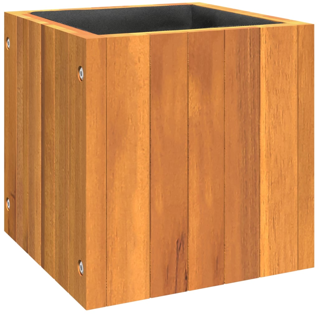 vidaXL Donica ogrodowa, 25x25x25 cm, lite drewno akacjowe