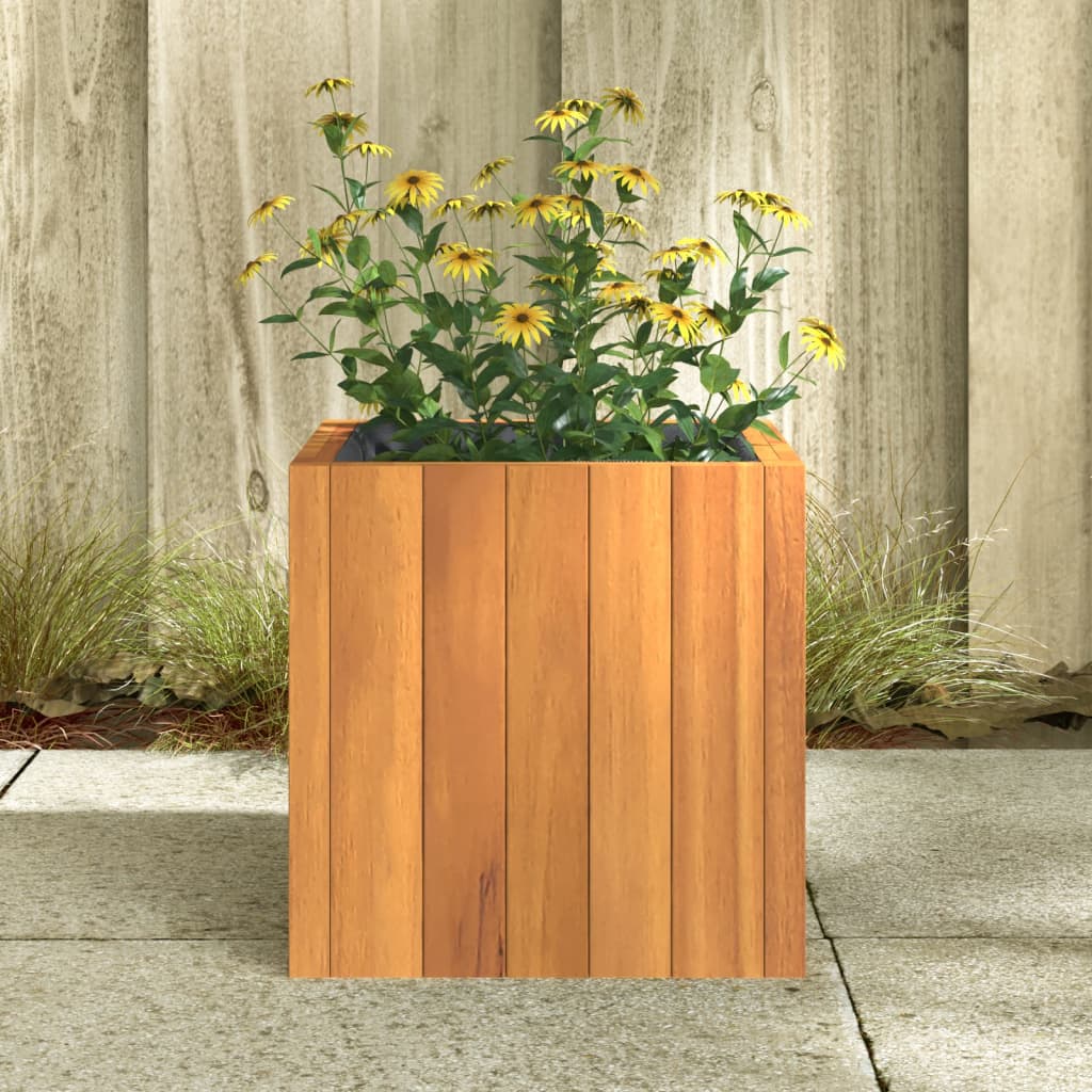 vidaXL Donica ogrodowa, 25x25x25 cm, lite drewno akacjowe