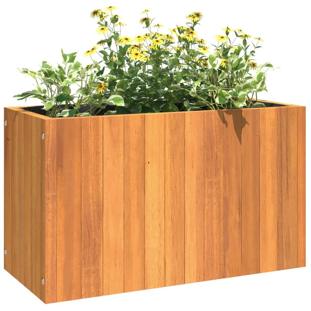 vidaXL Donica ogrodowa, 59x27,5x35 cm, lite drewno akacjowe