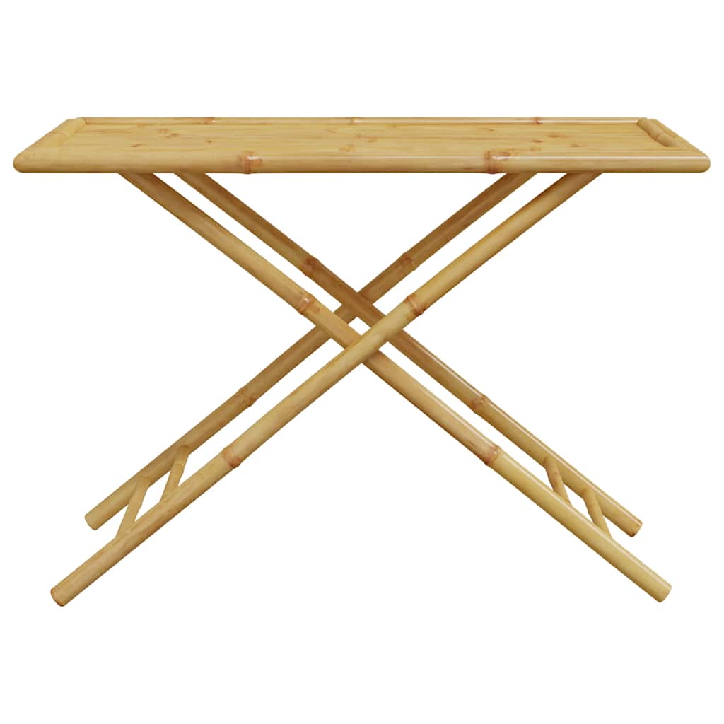 vidaXL Składany stolik ogrodowy, 110x55x75 cm, bambusowy