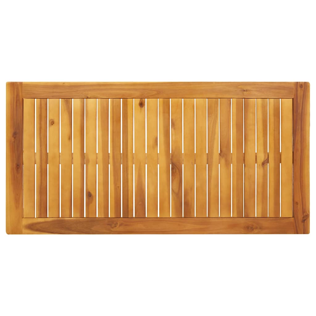 vidaXL Ogrodowy stół jadalniany, 110x55x75 cm, lite drewno akacjowe