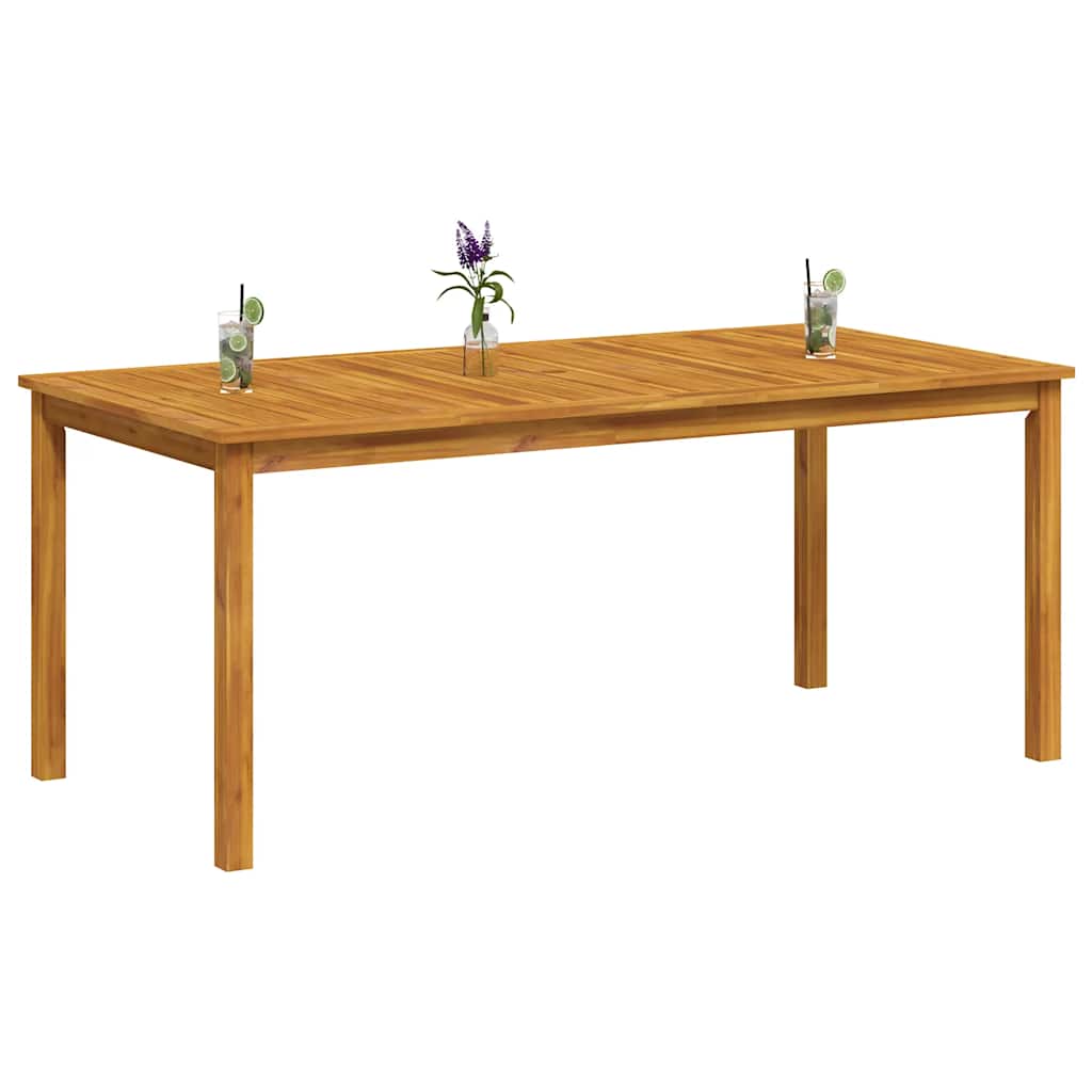 vidaXL Ogrodowy stół jadalniany, 180x90x75 cm, lite drewno akacjowe