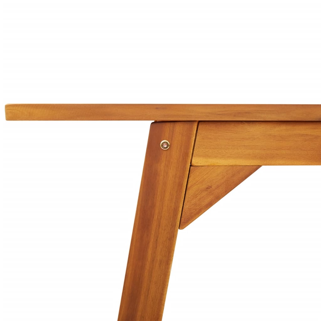 vidaXL Ogrodowy stół jadalniany, 110x56x75 cm, lite drewno akacjowe