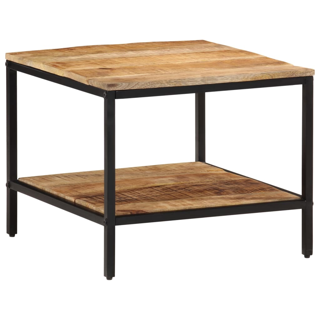 vidaXL Stolik kawowy, 55x55x45 cm, surowe lite drewno mango