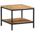 vidaXL Stolik kawowy, 55x55x45 cm, surowe lite drewno mango