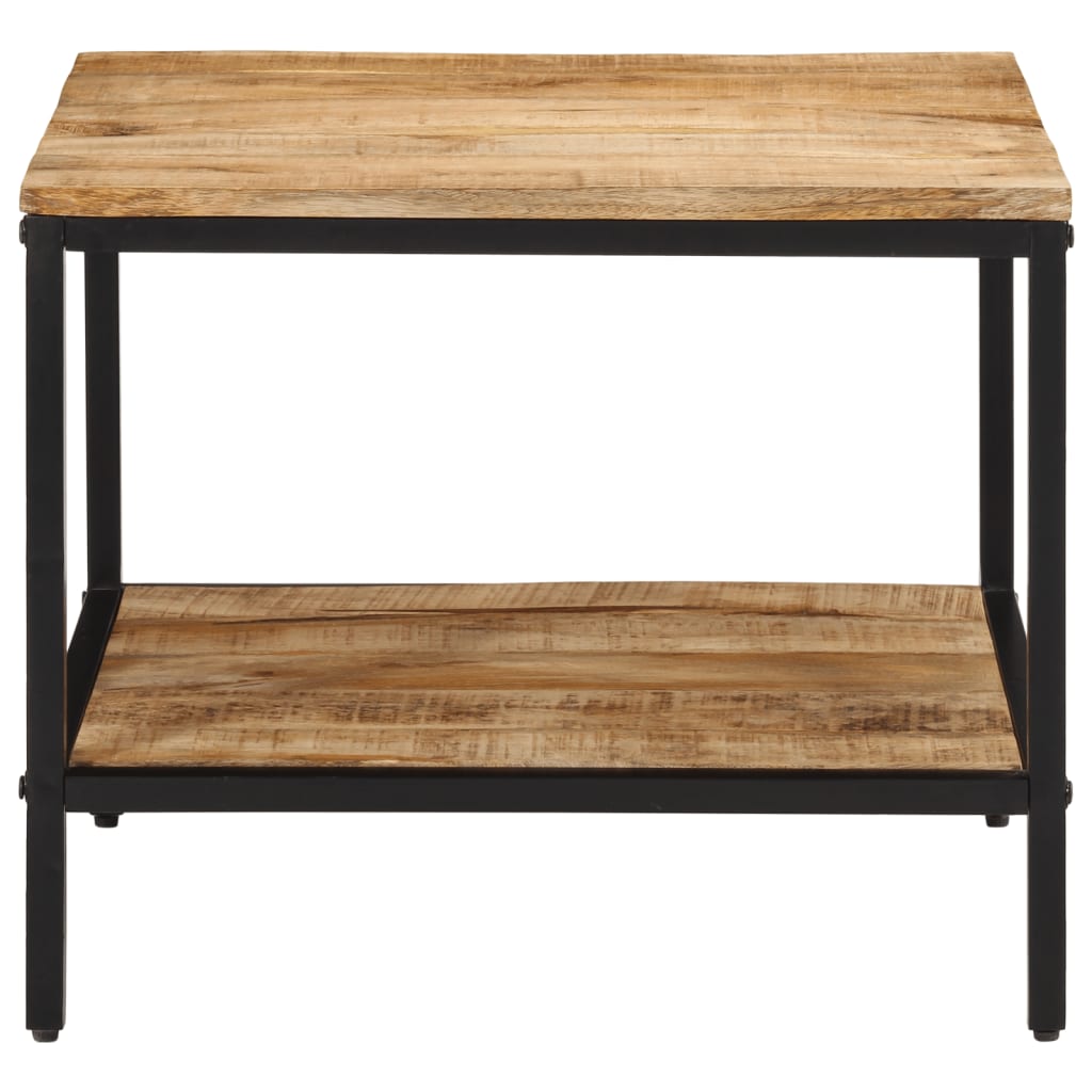 vidaXL Stolik kawowy, 55x55x45 cm, surowe lite drewno mango