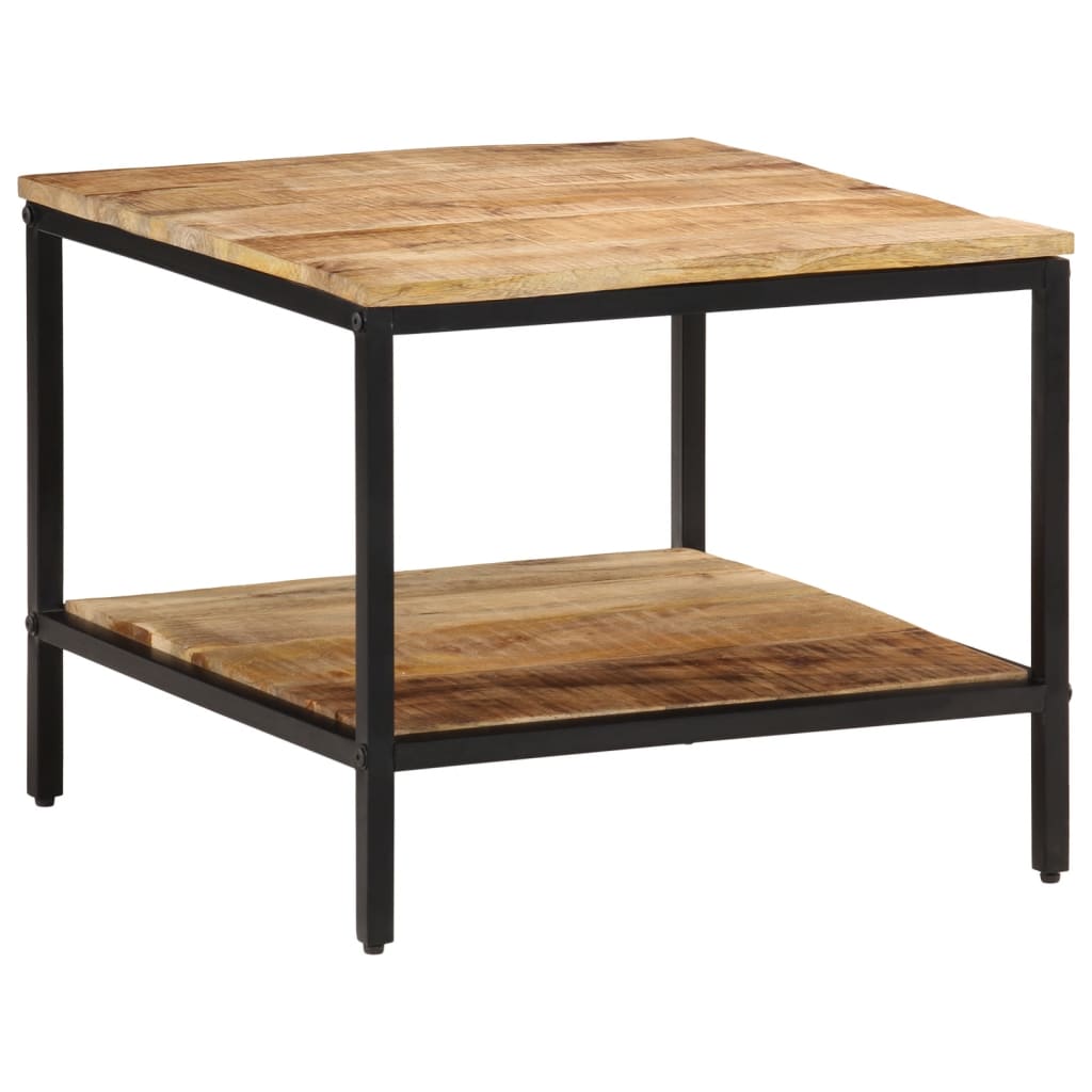 vidaXL Stolik kawowy, 55x55x45 cm, surowe lite drewno mango