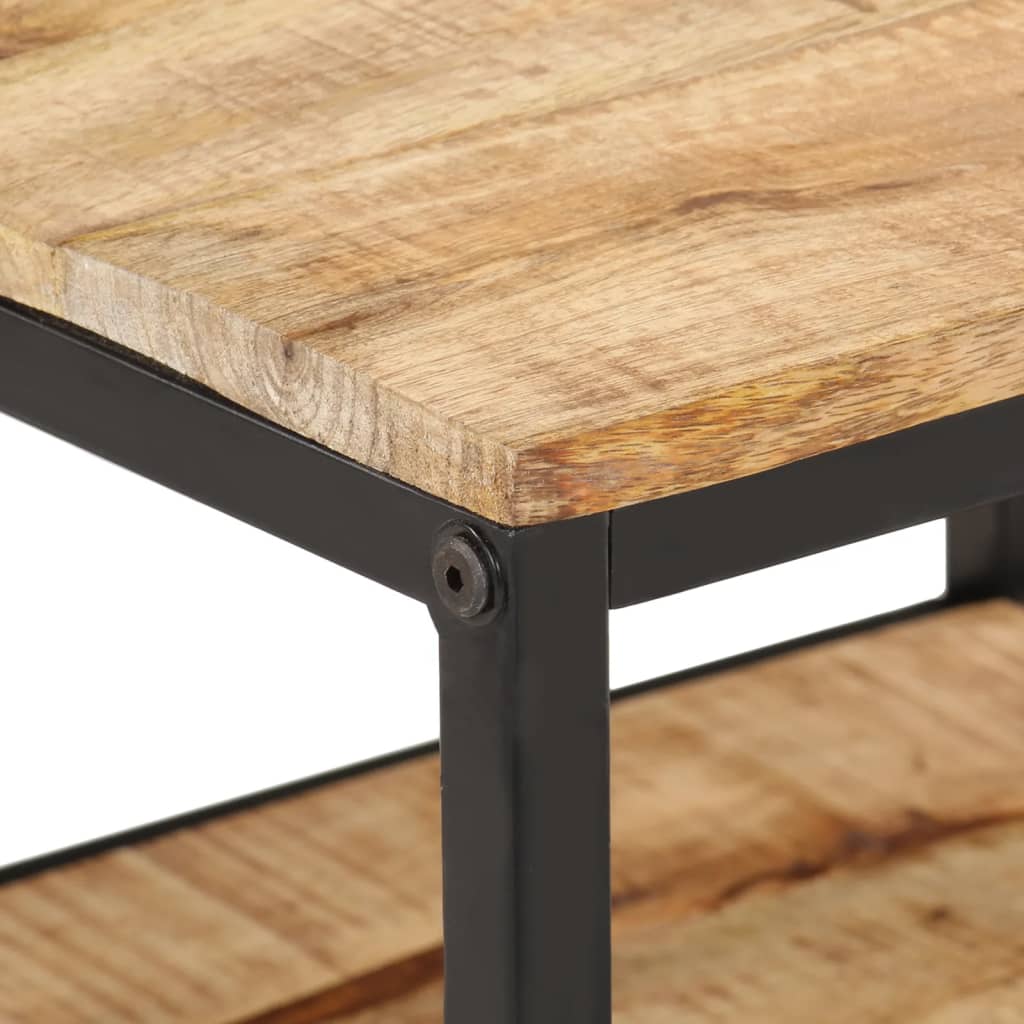 vidaXL Stolik kawowy, 55x55x45 cm, surowe lite drewno mango