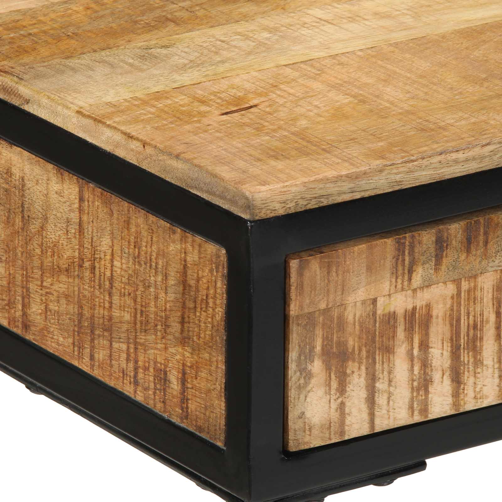 vidaXL Toaletka z szufladą Brązowy 100 x 40 x 120 cm Lite drewno mango