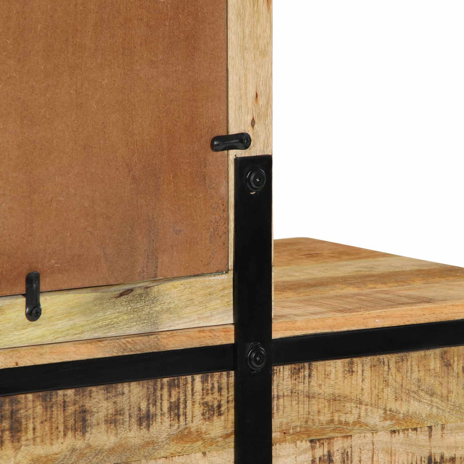 vidaXL Toaletka z szufladą Brązowy 100 x 40 x 120 cm Lite drewno mango