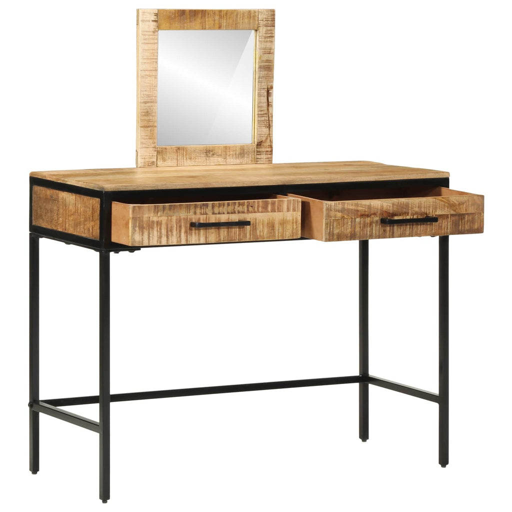 vidaXL Toaletka z szufladą Brązowy 100 x 40 x 120 cm Lite drewno mango