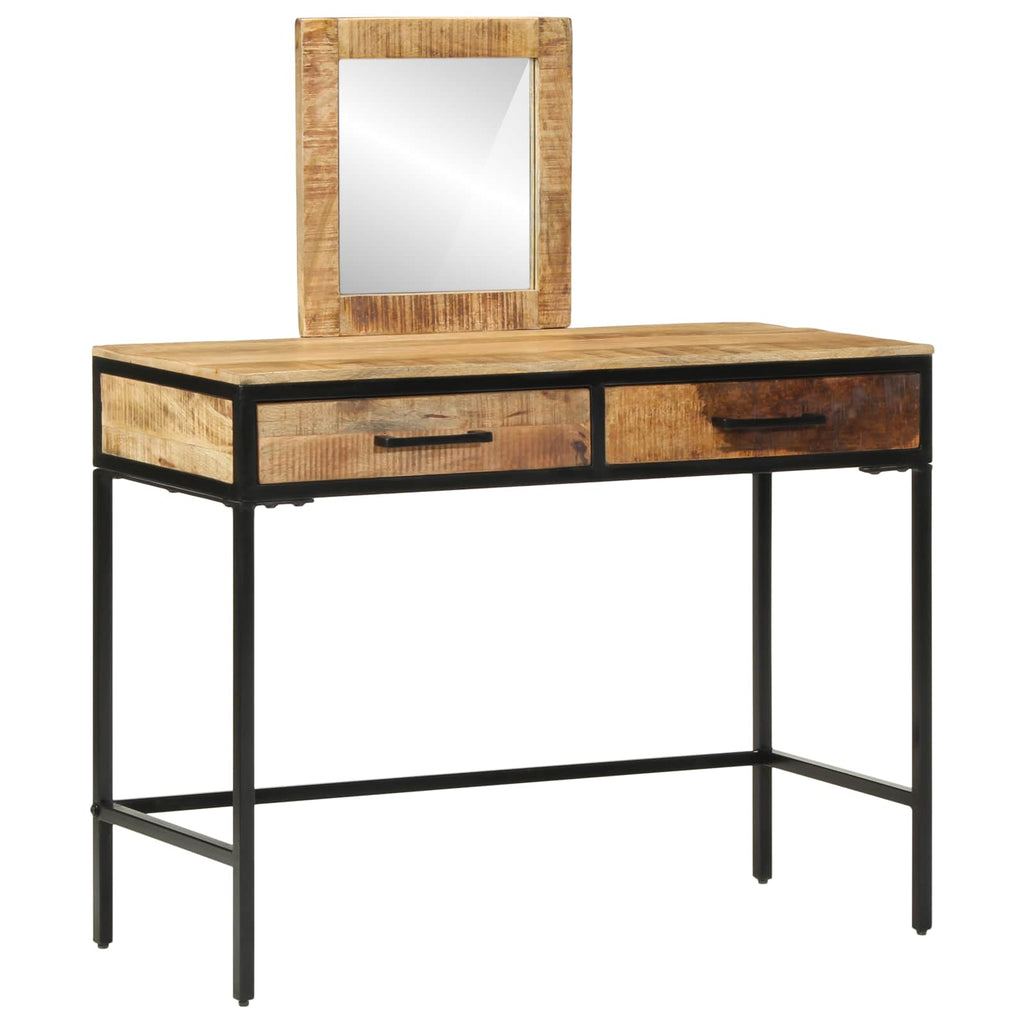 vidaXL Toaletka z szufladą Brązowy 100 x 40 x 120 cm Lite drewno mango
