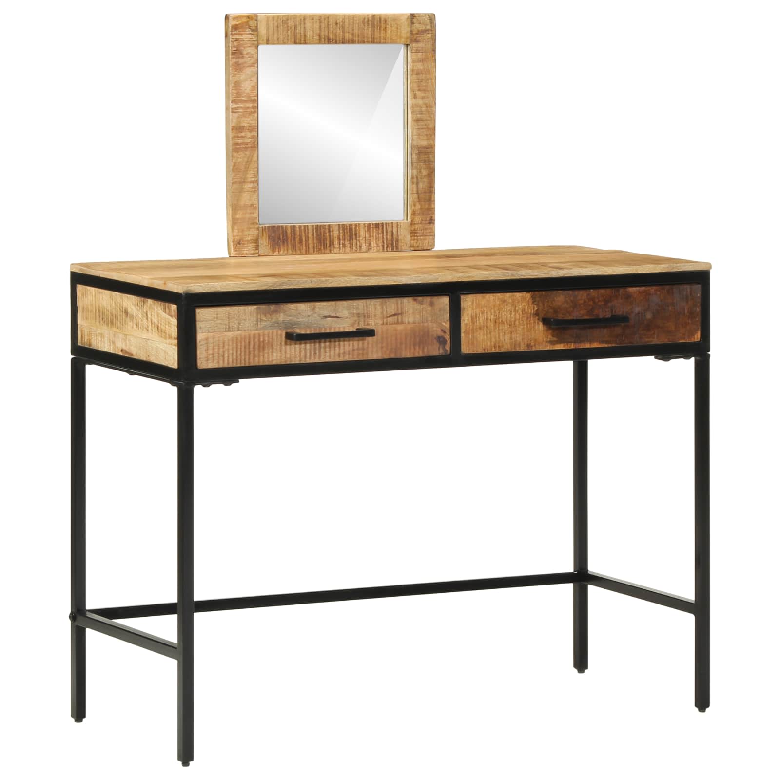 vidaXL Toaletka z szufladą Brązowy 100 x 40 x 120 cm Lite drewno mango