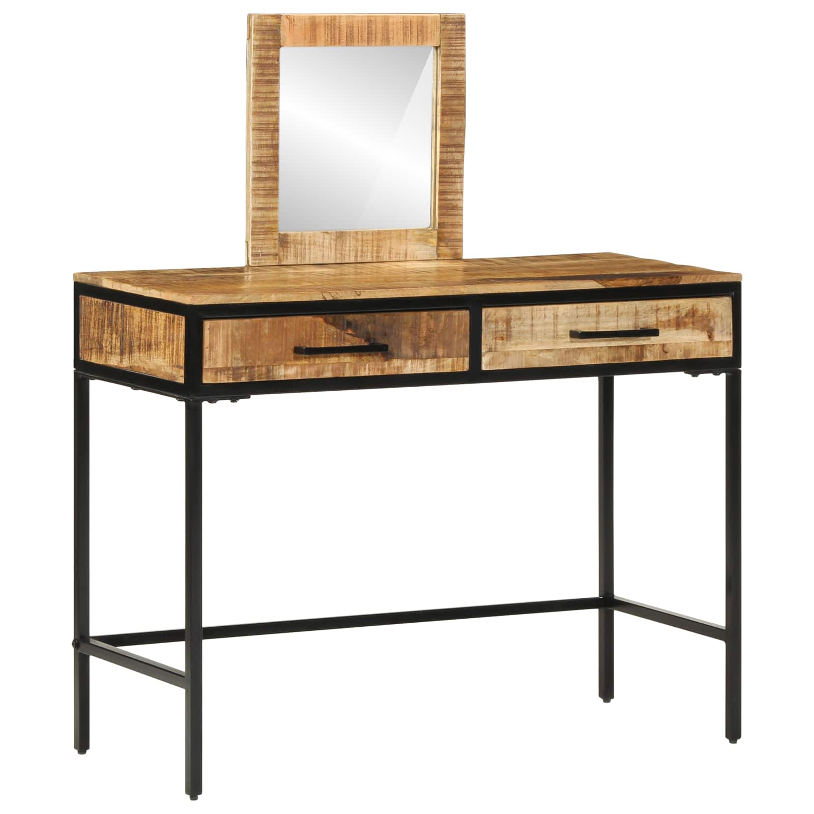 vidaXL Toaletka z szufladą Brązowy 100 x 40 x 120 cm Lite drewno mango