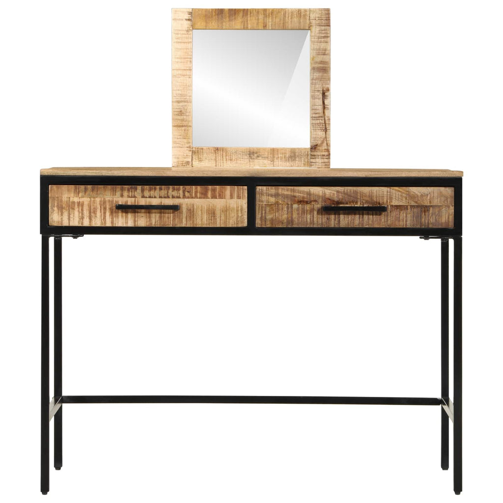 vidaXL Toaletka z szufladą Brązowy 100 x 40 x 120 cm Lite drewno mango