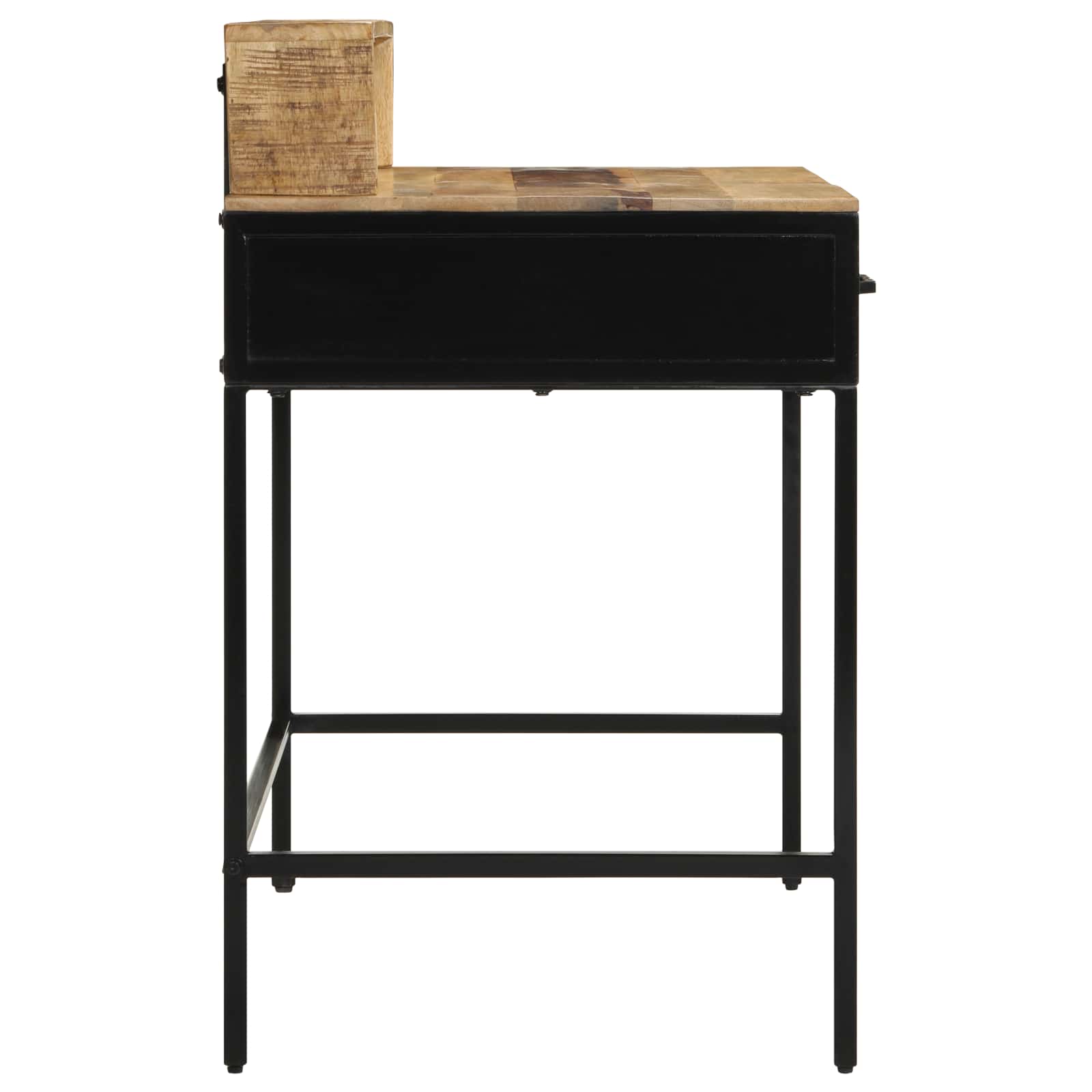 vidaXL Konsola Brązowy 100 x 55 x 89.5 cm Lite drewno mango i metal