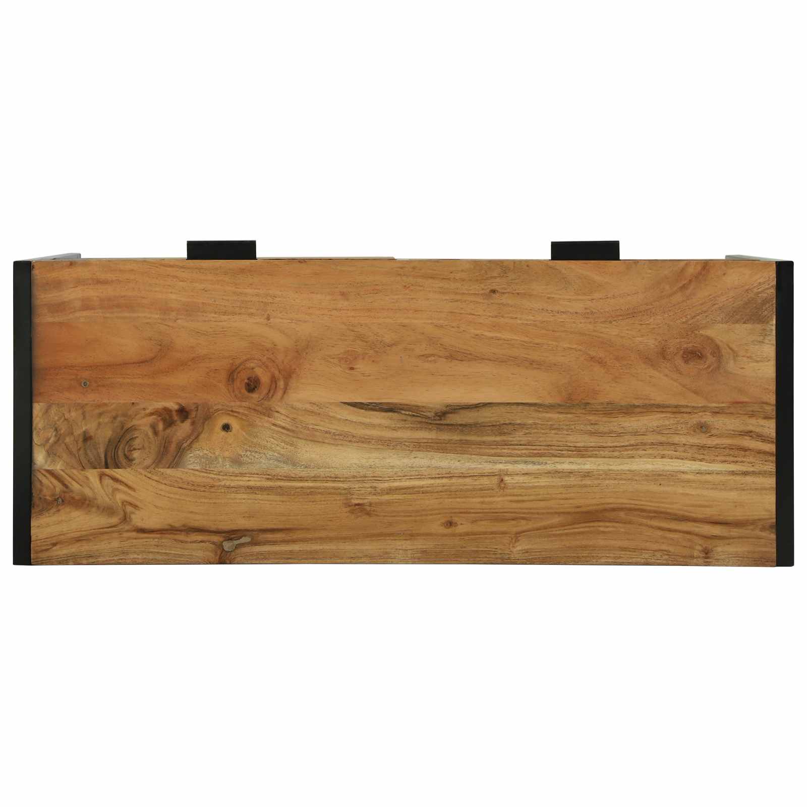vidaXL Konsola z szufladą Brązowy 90 x 35 x 75 cm Lite Drewno Akacji