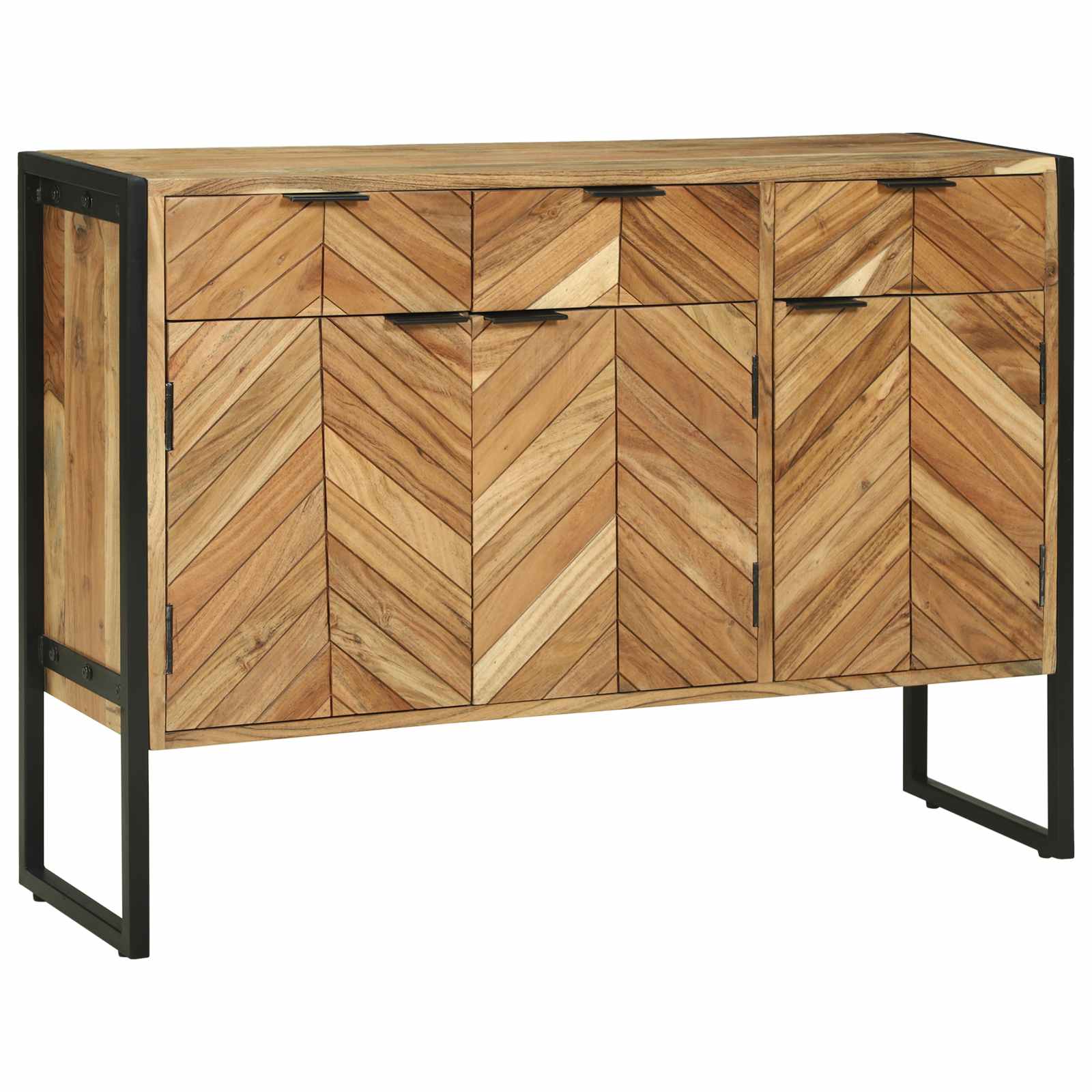 vidaXL Bufet 100 x 30 x 75 cm Lite drewno akacjowe
