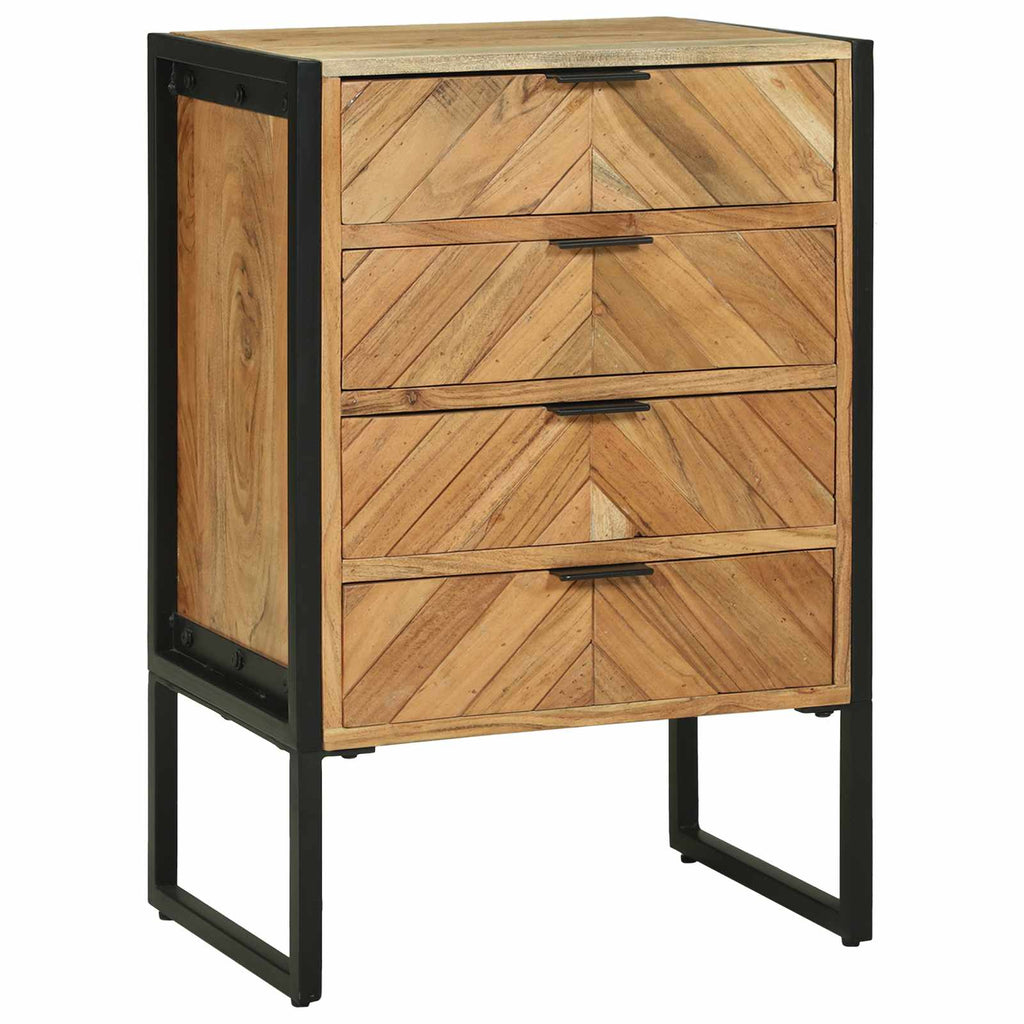 vidaXL Bufet 50 x 35 x 75 cm Lite drewno akacjowe