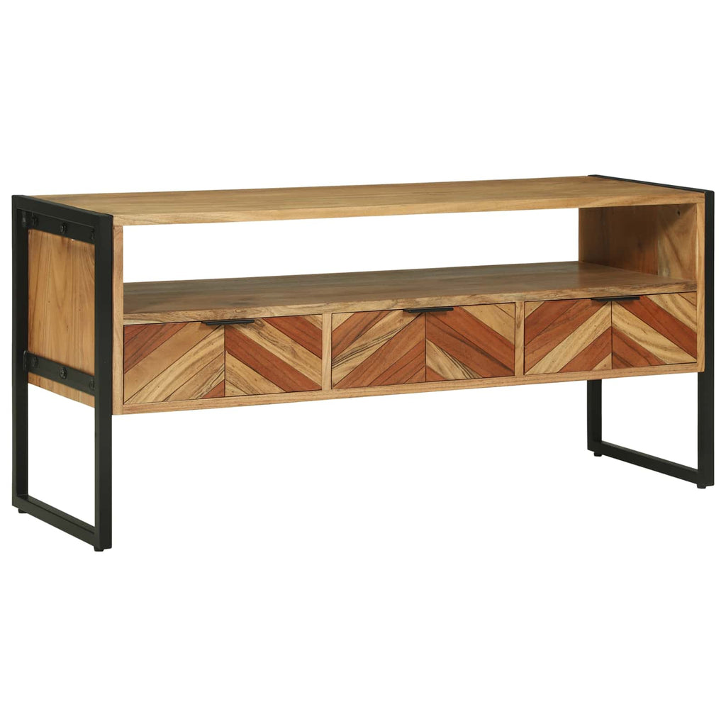 vidaXL Szafka pod telewizor z szufladą Brązowy 100 x 35 x 50 cm