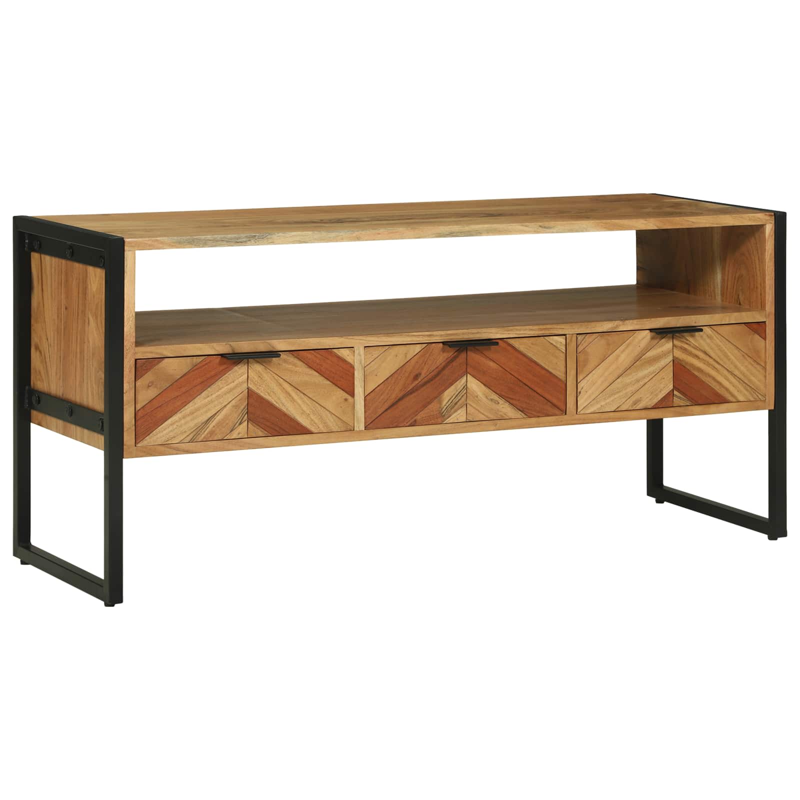 vidaXL Szafka pod telewizor z szufladą Brązowy 100 x 35 x 50 cm