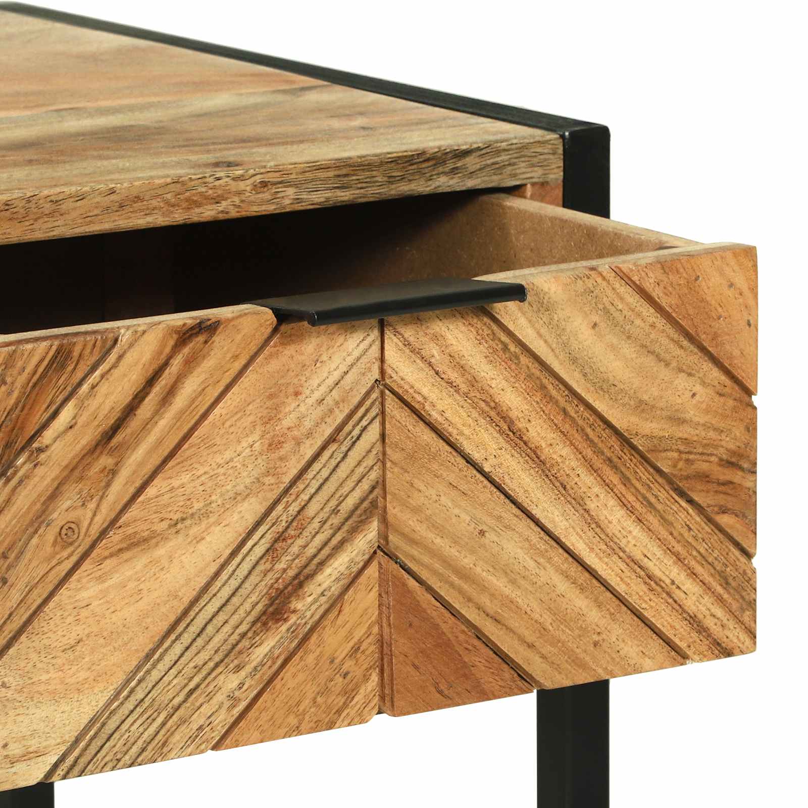 vidaXL Toaletka Z lustrem Brązowy 100 x 40 x 120 cm Lite Drewno Akacji