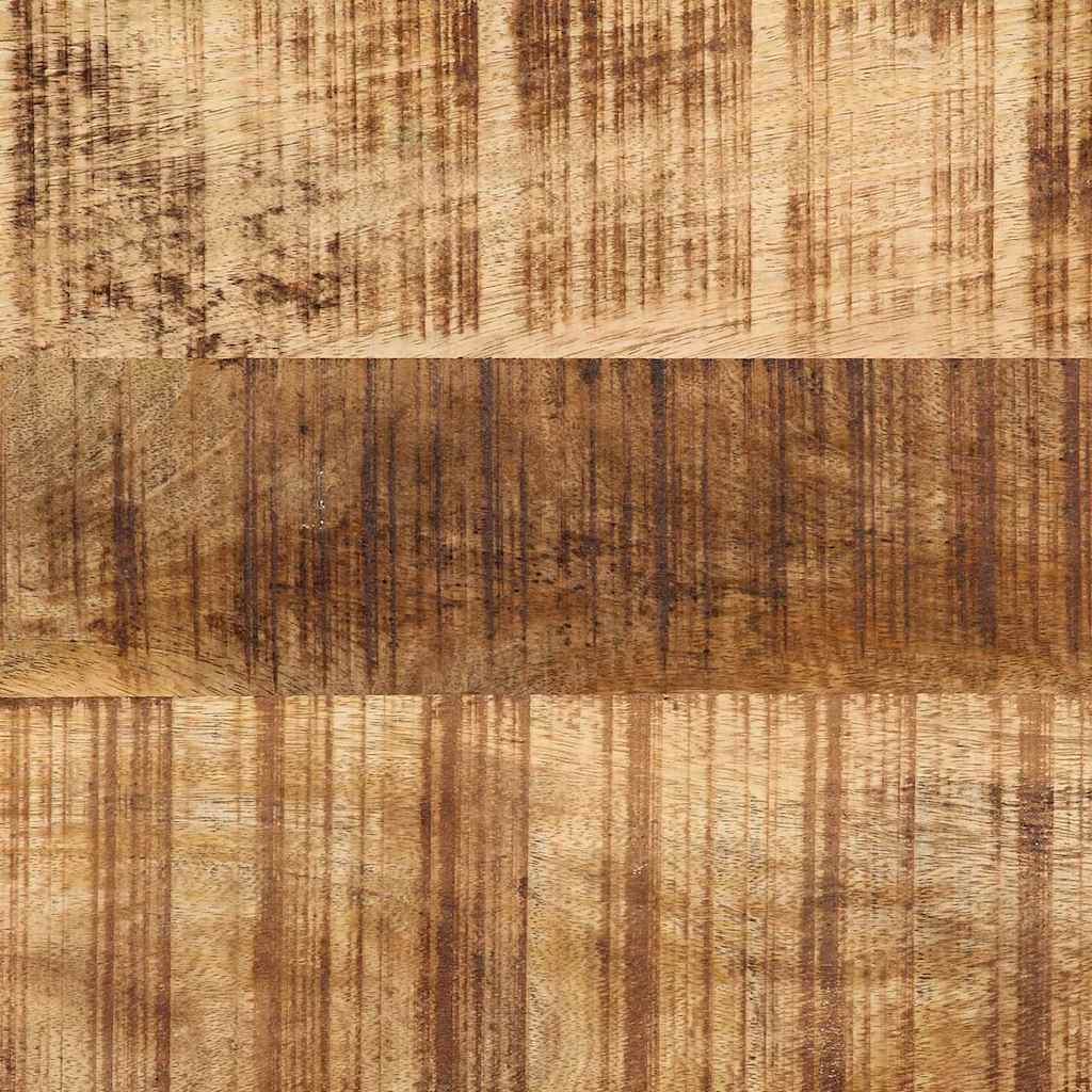 vidaXL Lustro ścienne Prostokątny Czarny i Brązowy 70 x 2 x 70 cm