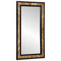 vidaXL Lustro ścienne Prostokątny Czarny i Brązowy 50 x 2 x 90 cm