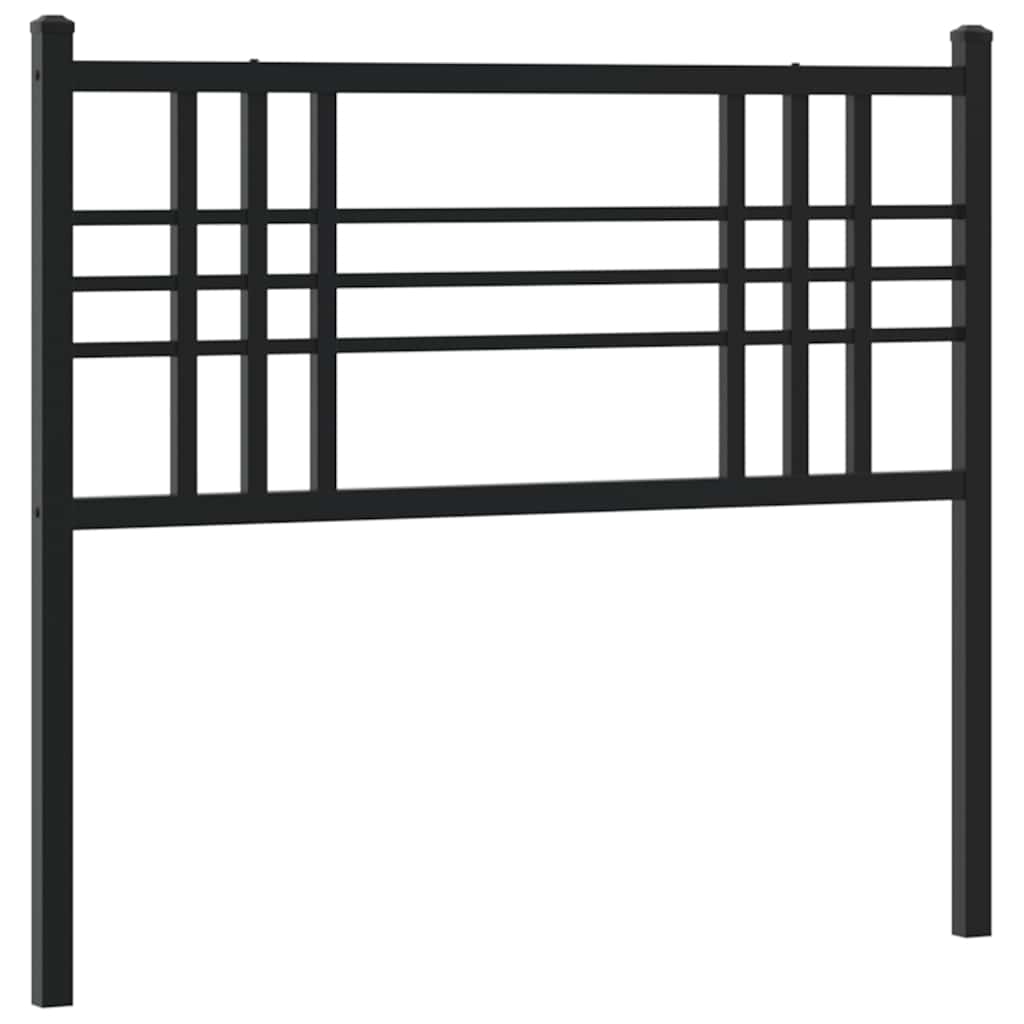 vidaXL Metalowe wymienne wezgłowie, czarne, 100 cm