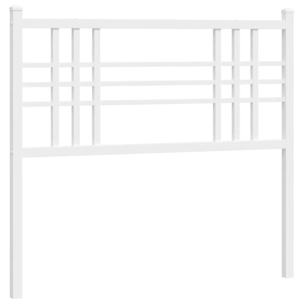 vidaXL Metalowe wymienne wezgłowie, białe, 100 cm