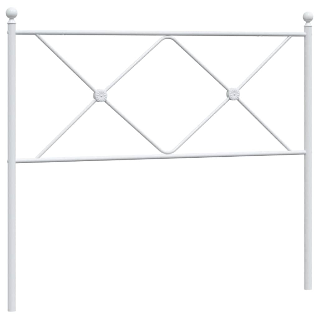 vidaXL Metalowe wymienne wezgłowie, białe, 100 cm