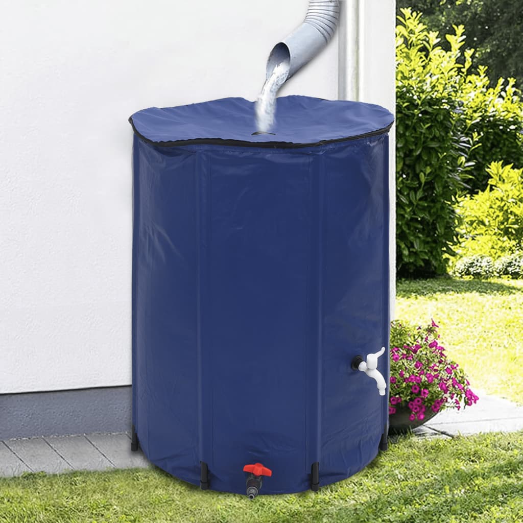 vidaXL Zbiornik na wodę, z kranikiem, składany, 750 L, PVC